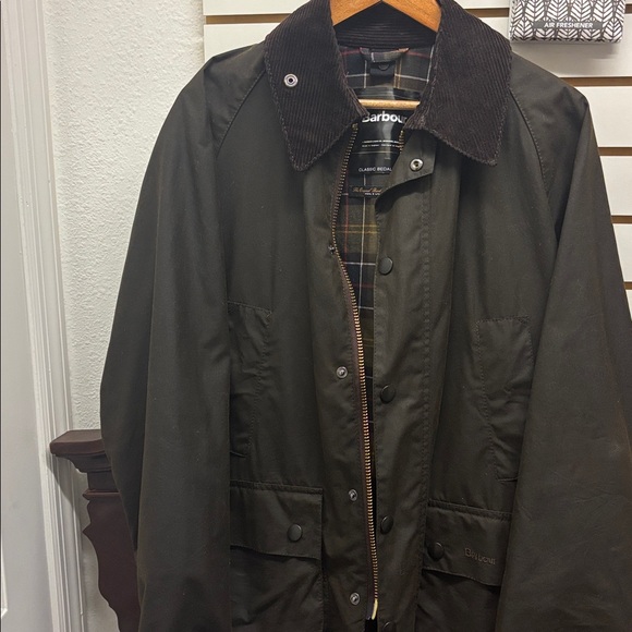 Barbour Other - Barbour Bednell Men's waxed cotton Brown Jacket with corduroy Collar